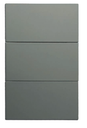 INN - PLACA LUXURY APAGADOR DE 3 INTERRUPTORES 3 VÍAS COLOR GRIS OXFORD