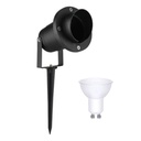 KIT- LUMINARIA DE JARDÍN ESTACA EXT GU10 C FOCO LED 5w ó 7w