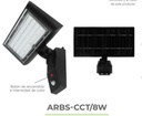 GEO - LUMINARIO ARBOTANTE  SOLAR GRIS  8W BF
