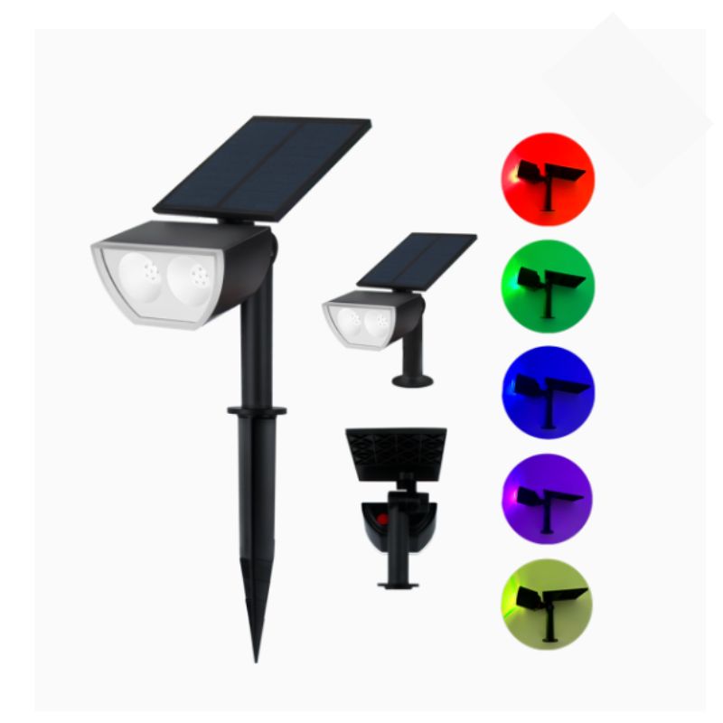 GEO- LUMINARIO SOLAR ESTACA LED RGB  1 PIEZA