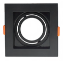 WIN -  DECORATIVO EMPOTRABLE CUADRADO negro SPOT BASE GU10