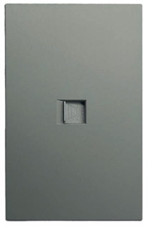 INN - PLACA LUXURY DE CONTACTO RED LAN TIPO RJ45 CAT5 COLOR GRIS OXFORD