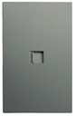 INN - PLACA LUXURY DE CONTACTO RED LAN TIPO RJ45 CAT5 COLOR GRIS OXFORD