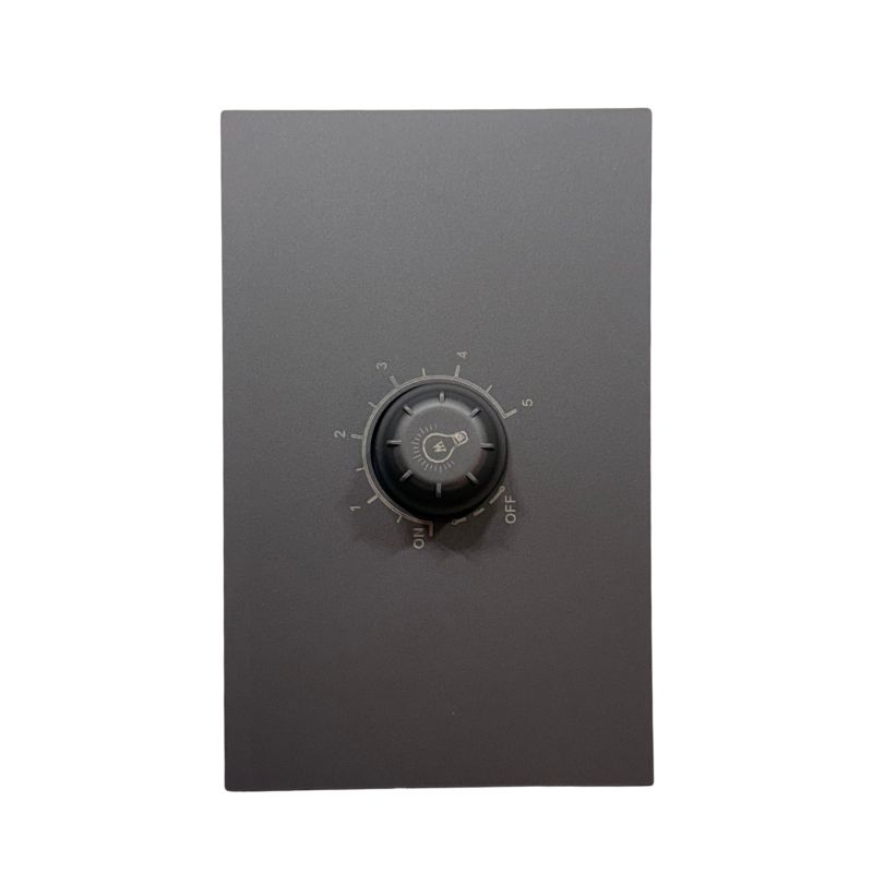 INN - PLACA LUXURY DE CONTACTO ATENUADOR ILUMINACIÓN MÁX. 100W COLOR GRIS OXFORD