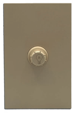 [APL-511] INN - PLACA LUXURY DE CONTACTO ATENUADOR ILUMINACIÓN MÁX. 100W COLOR ORO