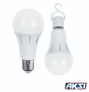 AKS-  FOCO LED 9W DE EMERGENCIA LUZ BLANCA RECARGABLE