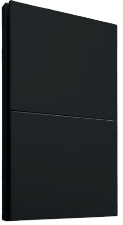 [APL-602] INN - PLACA LUXURY APAGADOR DE 2 INTERRUPTORES 3 VÍAS COLOR NEGRO