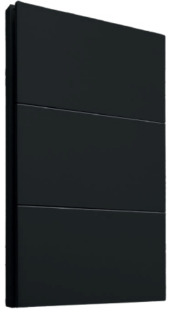 [APL-603] INN - PLACA LUXURY APAGADOR DE 3 INTERRUPTORES 3 VÍAS COLOR NEGRO