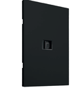 APL-609 PLACA LUXURY DE CONTACTO RED LAN TIPO RJ45 CAT5 COLOR NEGRO