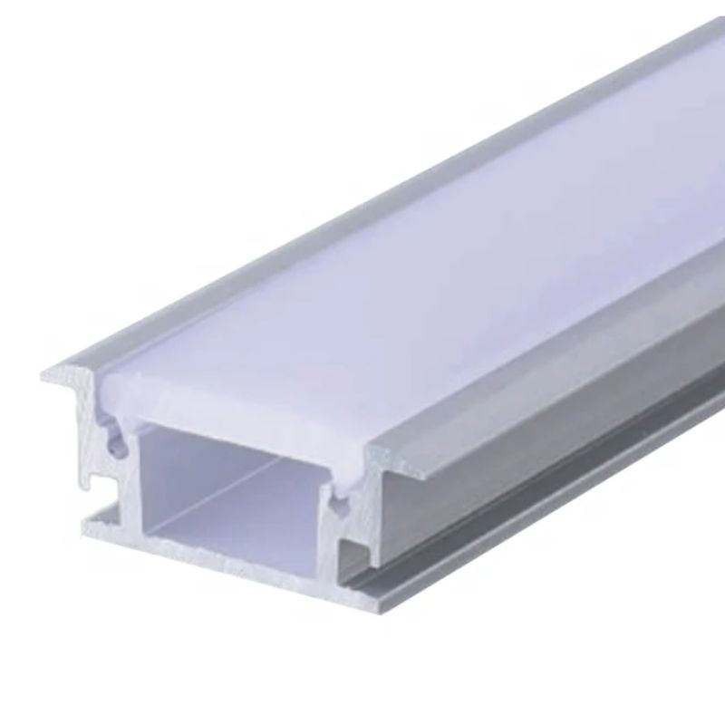 WIN- PERFIL ALUMINIO DE PISO CUBIERTA OPALINA PARA TIRA (TRAMO de 2m)