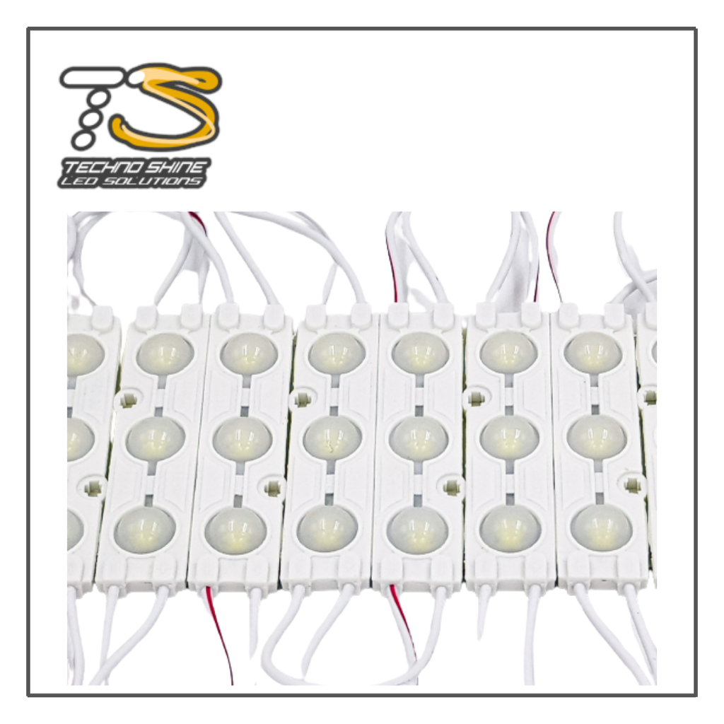 PAQUETE DE 40 MÓDULO DE 3 LEDS SMD EXTERIOR BLANCO FRÍO