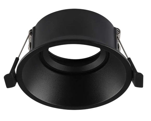 INN- EMPOTRABLE ARO METÁLICO DIRIGIBLE PROFESIONAL NEGRO INTERIOR BASE GU10