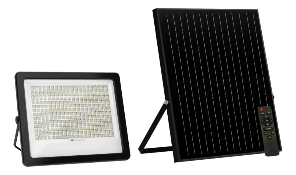 GEO- REFLECTOR SOLAR 400W LUZ FRÍA CON PANEL SOLAR 4500lm