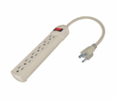 AKS - BARRA MULTICONTACTO 6 ENTRADAS CABLE 30CM 14AWG