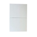 INN - PLACA LUXURY APAGADOR DE 2 INTERRUPTOR 3 VIAS COLOR BLANCO
