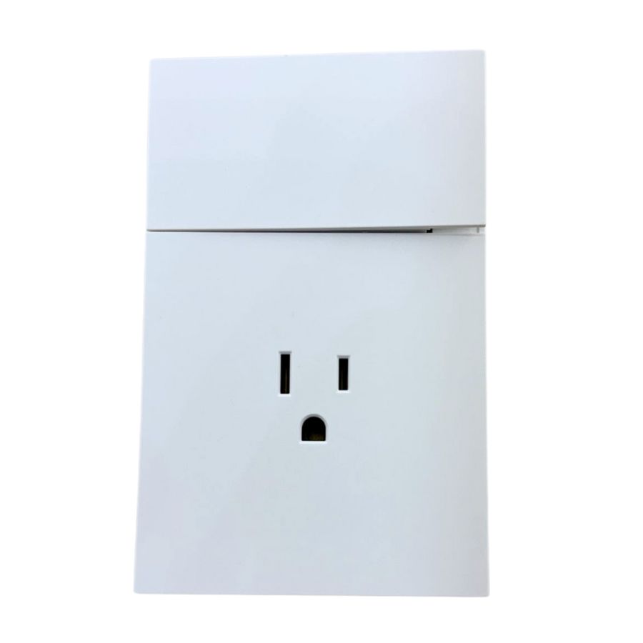 INN - PLACA LUXURY CONTACTO SENCILLO Y APAGADOR DE 1 INTERRUPTOR 3 VIAS COLOR BLANCO