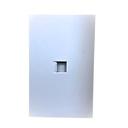 INN - PLACA LUXURY CONTACTO RED LAN TIPO RJ45  COLOR BLANCO