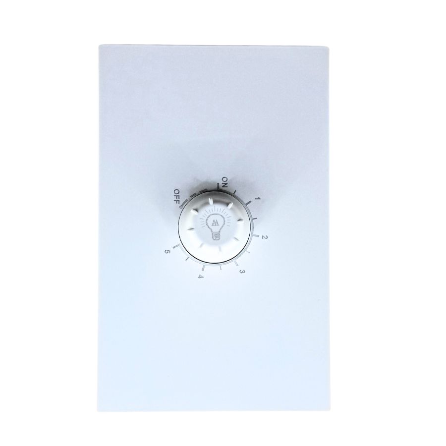 INN - PLACA LUXURY CONTACTO ATENUADOR ILUMINACIÓN 100W 127VCA  COLOR BLANCO