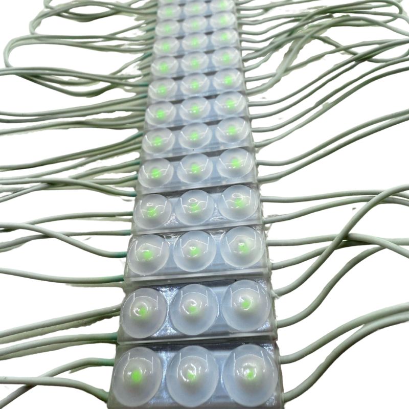 10pz MODULO LED MINI 110v 3 LEDS LUZ BLANCO FRÍO