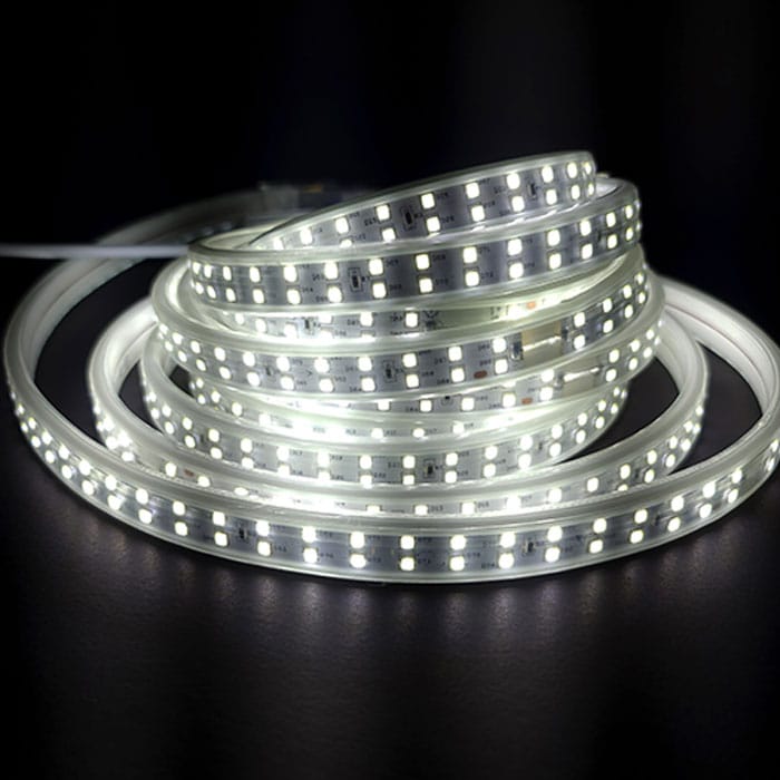 25m - MANGUERA LED DOBLE TIRA SMD2835 Luz FRÍA y 1 CONTROLADOR