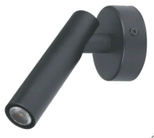 [ADE-037] INN- LUMINARIA LED NEGRO PARED LECTURA B. CÁLIDO
