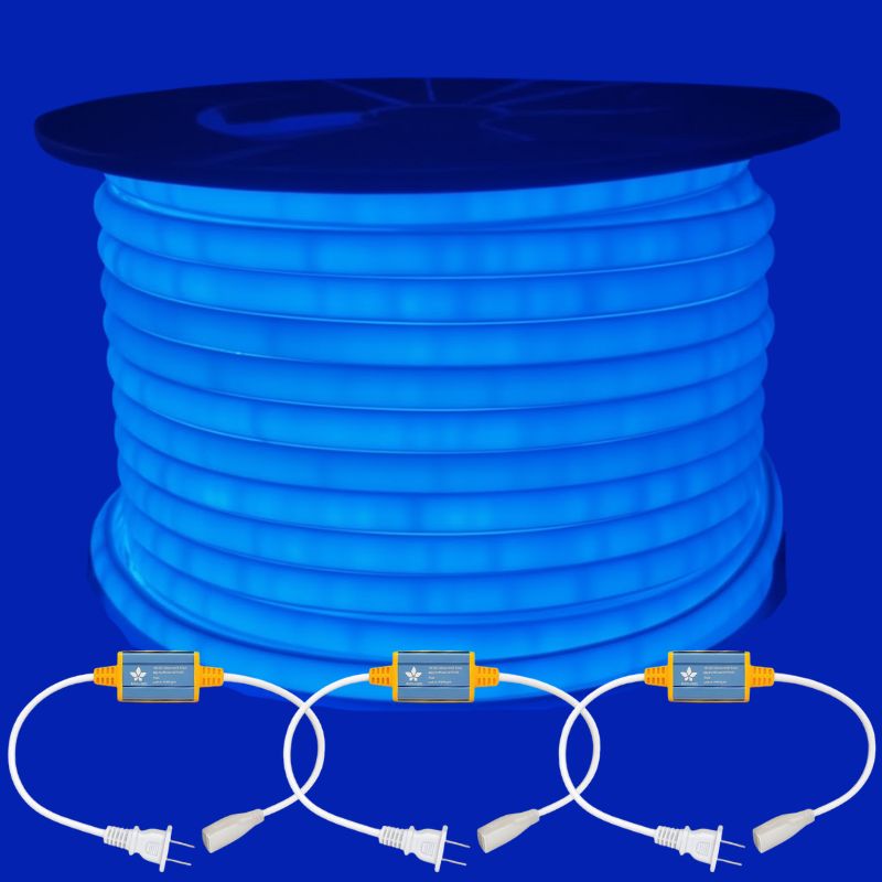 [DD-14V-0008-05A-50M] ILV- MANGUERA NEON 2835 50M AZUL CON 3 CONECTORES
