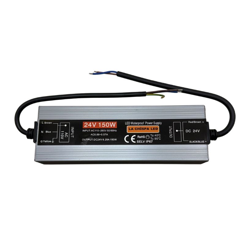 GEN- FUENTE DE PODER EXTERIOR 150W 24V 6A IP67