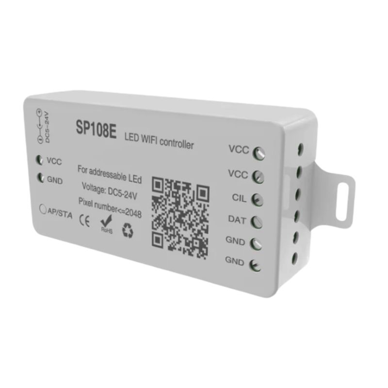 GX- CONTROLADOR WIFI TIRA RGB RAYO 5V A 24VSP108E