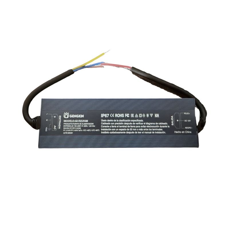 GX- FUENTE DE PODER EXTERIOR-12V-100W-IP67