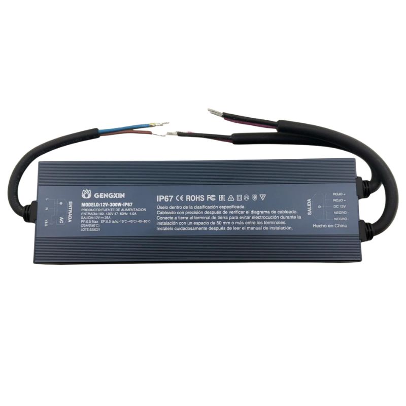 GX- FUENTE DE PODER EXTERIOR-12V-300W-IP67