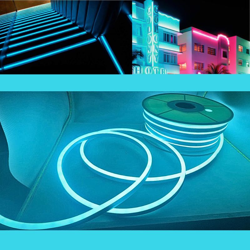 GX- MANGUERA NEON 25M SUPER-110V 120P AZUL HIELO