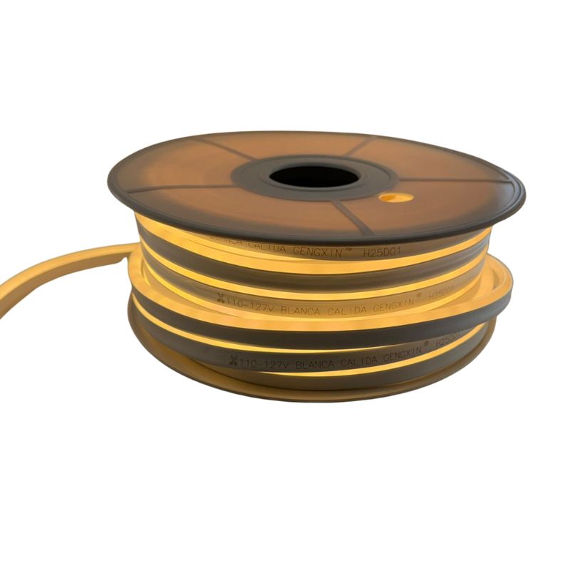 GX- MANGUERA NEON 25M SUPER 110V 120P BLANCA CALIDA