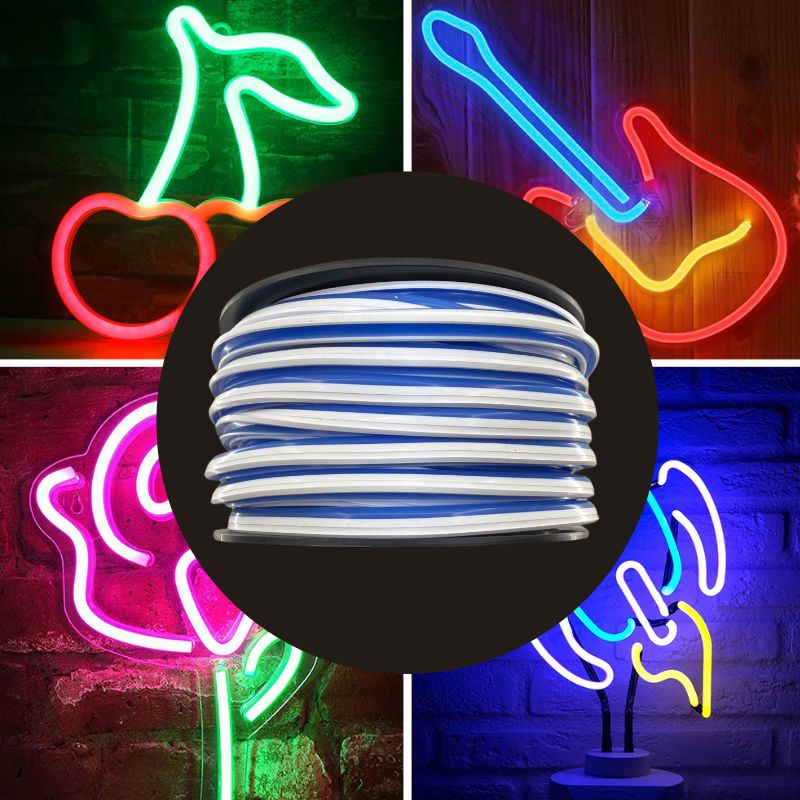 GX- TIRA NEON 2da GEN 12V 120L/M 1M 6MM AZUL