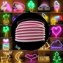 GX- TIRA NEON 2da GEN 12V 120L/M 1M 6MM ROSA