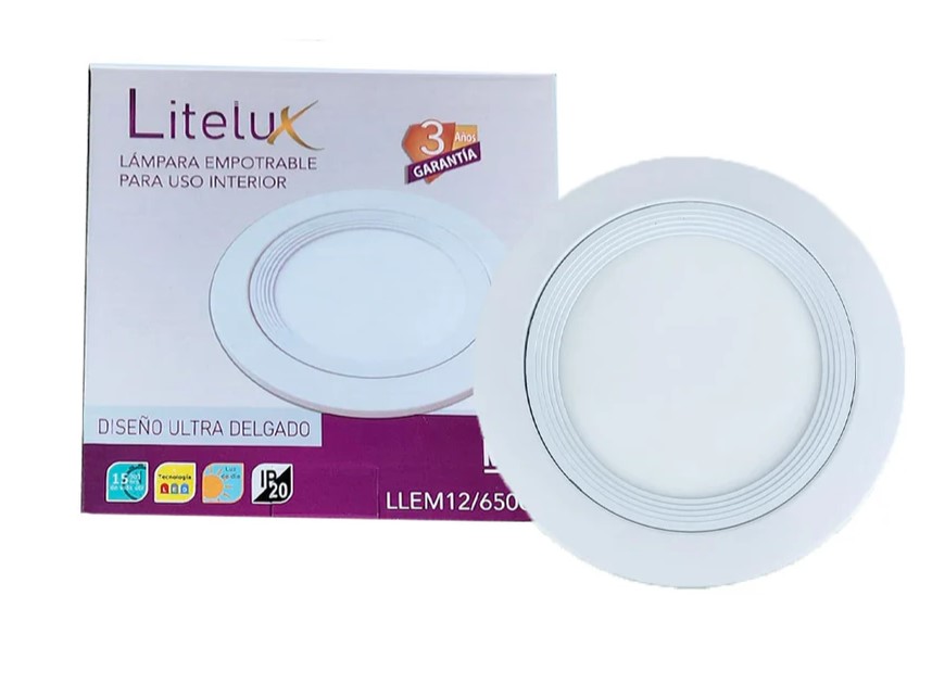 LIT- LAMPARA EMPOTRABLE 12W LUZ FRIA