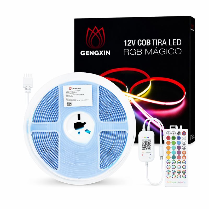 GX- TIRA COB RGB 5M 192L/M 12V 3A/36W BT AUDIORITMICA