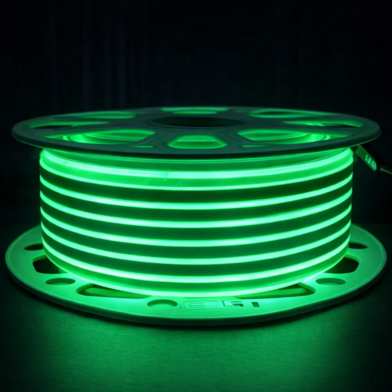 ILV- MANGUERA NEON 2835 50M VERDE CON 3 CONECTORES