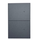 INN - PLACA LUXURY SMART WiFi BT APAGADOR DE 2 INTERRUPTORES GRIS OXFORD