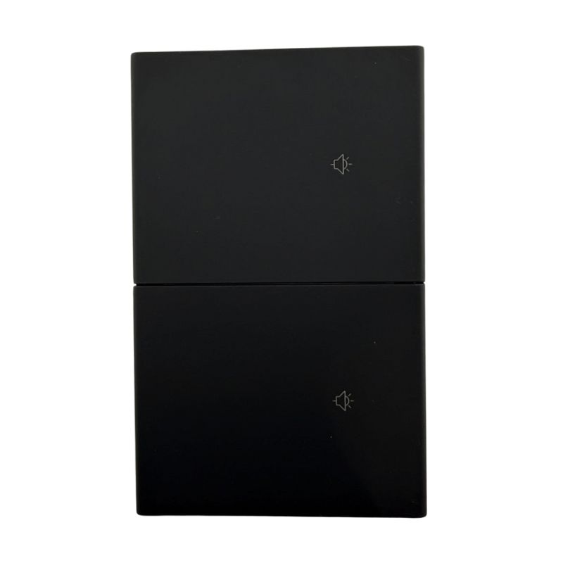 [APL-616] INN - PLACA LUXURY SMART WiFi BT APAGADOR DE 2 INTERRUPTORES NEGRO