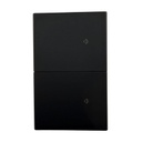 INN - PLACA LUXURY SMART WiFi BT APAGADOR DE 2 INTERRUPTORES NEGRO
