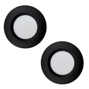 INN- EMPOTRABLE REDONDO BOTE O PLAFON NEGRO 12W 3 TONOS CCT