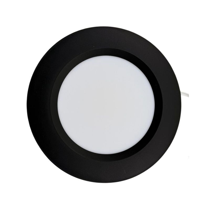 INN- PANEL REDONDO EMPOTRABLE NEGRO 6W