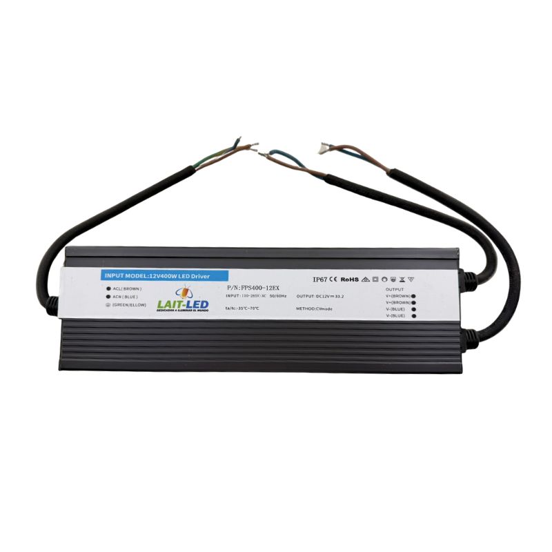 [FPS400-12EX] LAL-Fuente de Poder Slim 400w 12v Exterior