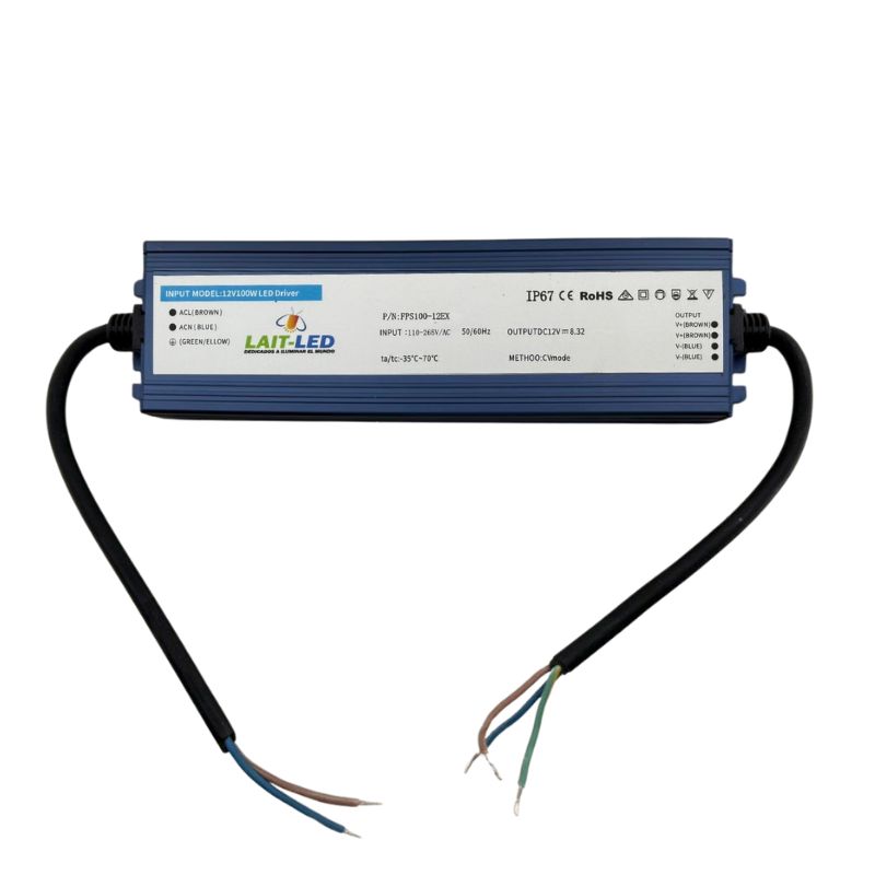 [FPS100-12EX] LAL-Fuente de Poder Slim 100w 12v Exterior