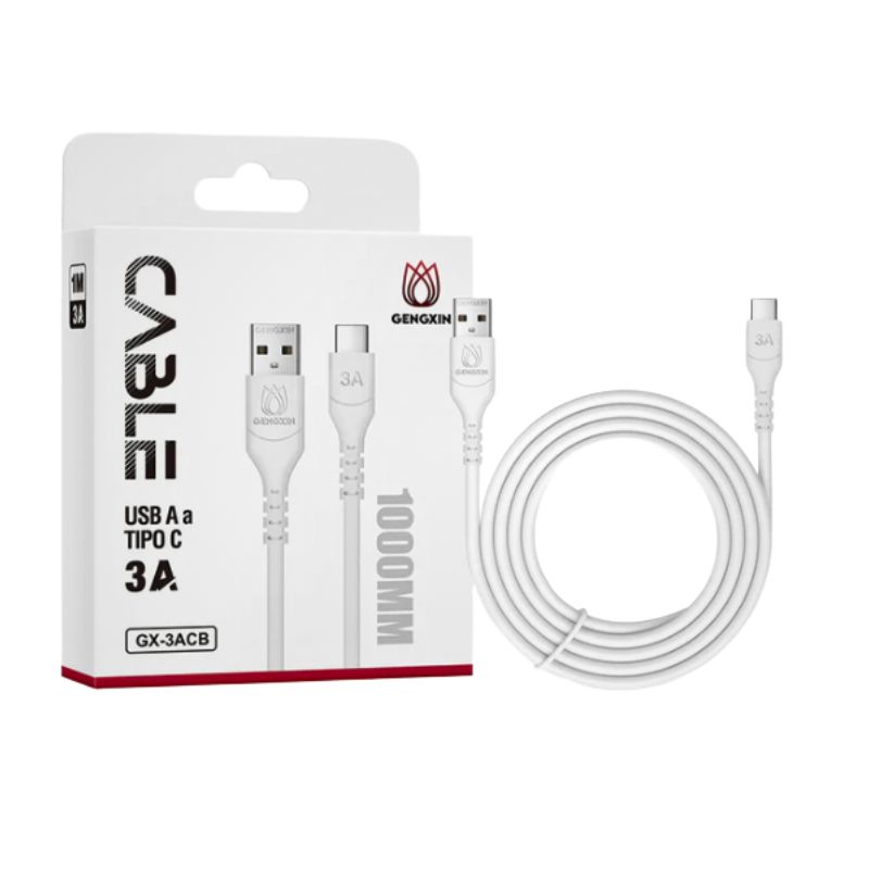 GX- CABLE USB A - TIPO C BLANCO