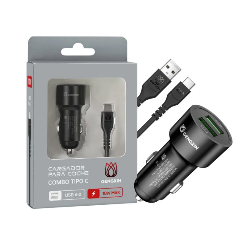 GX- CARGADOR COCHE-GX-CR103A NEGRO