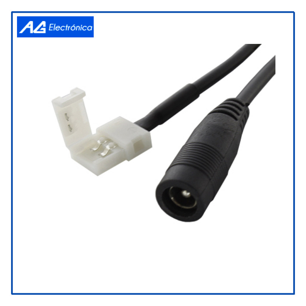 AGE- CONECTOR 8MM C/JACK 5.1MM PARA TIRA LED 3528/2835