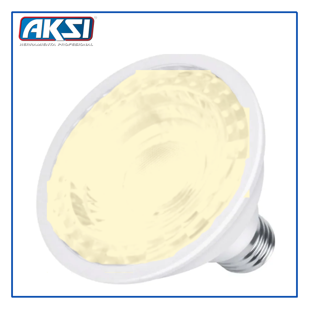 AKS- FOCO LED PAR 30 12W LUZ CÁLIDA, CAJA COLOR