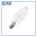 [115533] AKS- FOCO LED FILAMENTOS VELA 2W LUZ CÁLIDA E12, CAJA