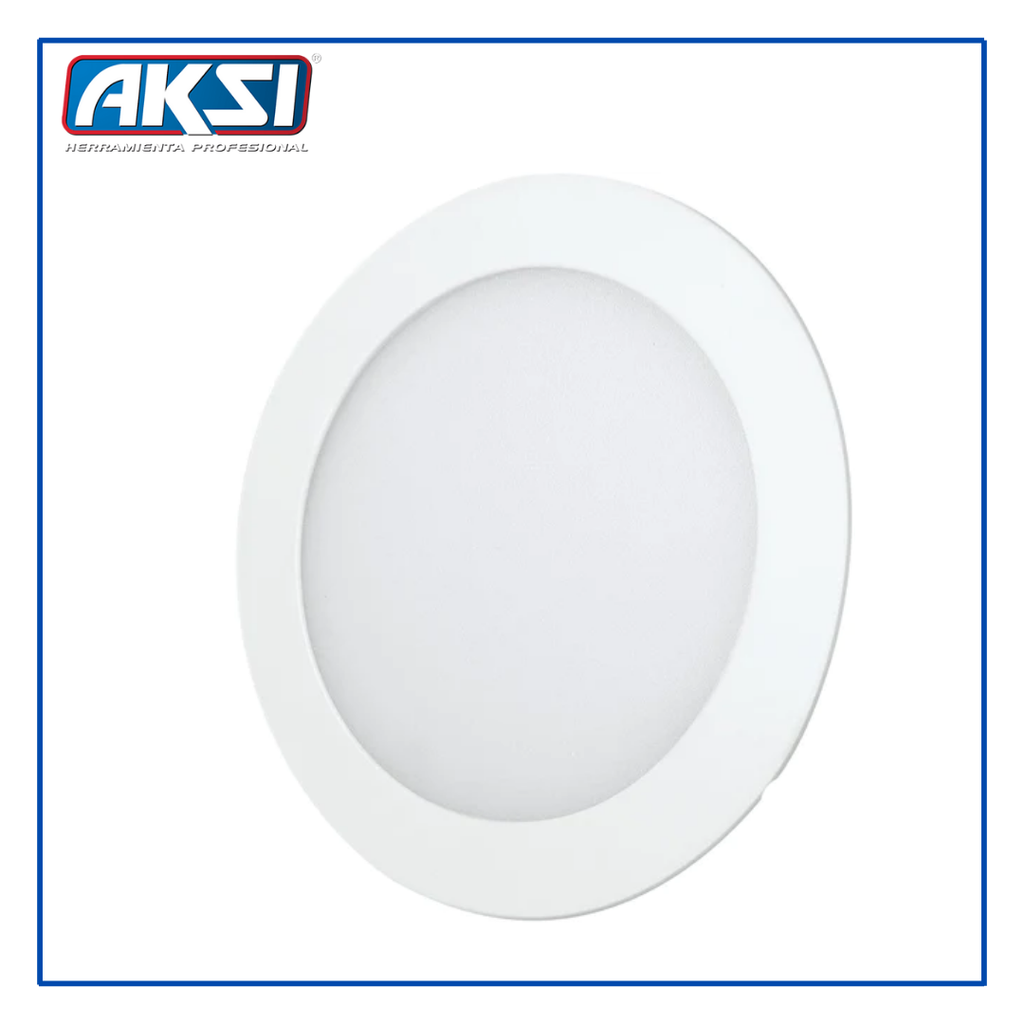 AKS- LUMINARIO EMPOTRABLE CIRCULAR LED, 3W, LUZ BLANCA 6500K